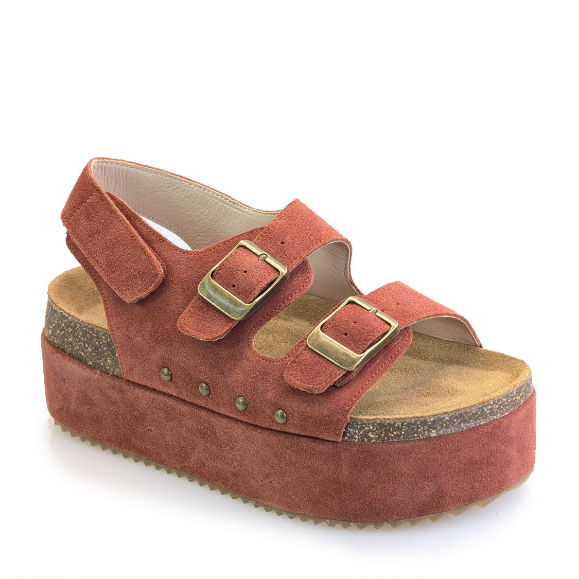 Birdie Platform Sandal Tan – tan bead-detail platform sandal