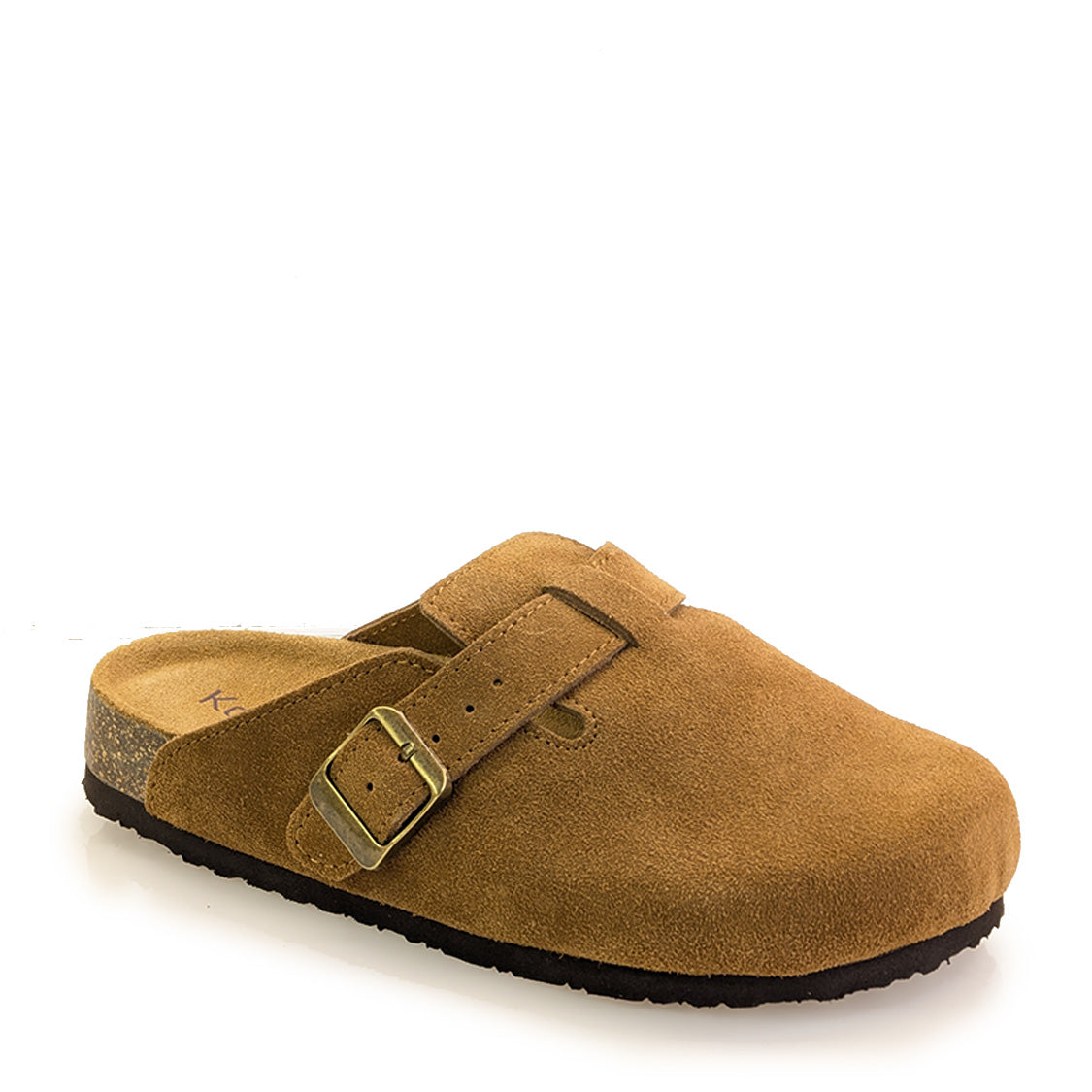 Bobbie Suede Clog Chestnut – suede slip-on cork clog