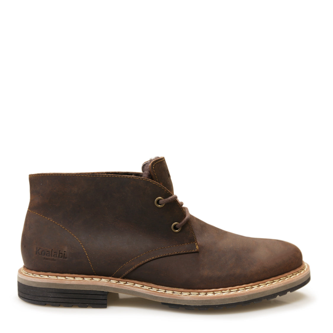 CHOCOLATE color Cole Desert UGG boot – leather upper desert style