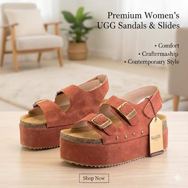 Women's UGG Sandals Australia – Premium Cork & Suede Comfort  UGG Boots Australia