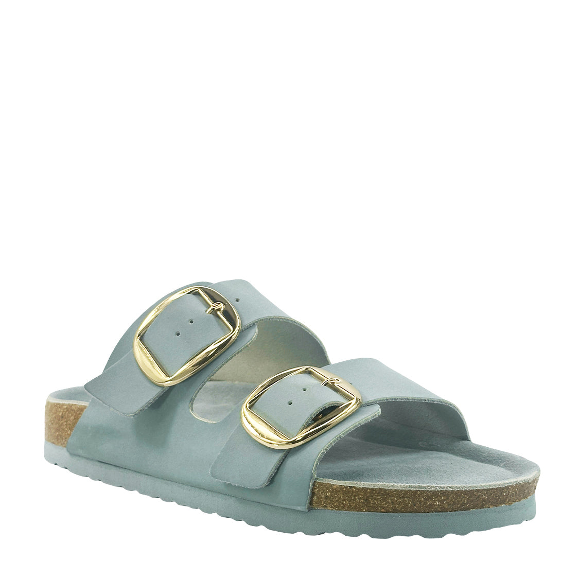 Harbour Sandal Sky – blue double-strap cork footbed sandal