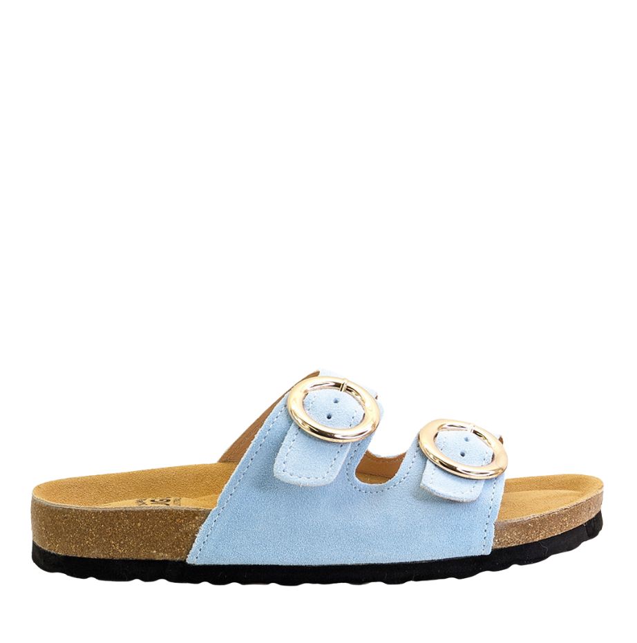 Men’s Ariel UGG sandal – sky blue sandal top view